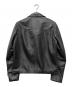 TK TAKEO KIKUCHI (ティーケー タケオキクチ) ラムレザーダブルライダースジャケット ブラック サイズ:XL：12000円