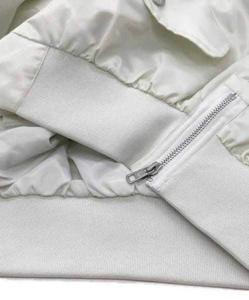 Calvin Klein Jeans（カルバンクラインジーンズ）Calvin Klein Jeans (カルバンクラインジーンズ) ミックス ボンバージャケット ライトグリーン サイズ:Sの古着・服飾アイテム