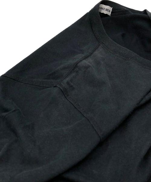 ISSEY MIYAKE MEN（イッセイミヤケメン）ISSEY MIYAKE MEN (イッセイミヤケメン) Docking L/S Tee ブラック×ホワイト サイズ:Sの古着・服飾アイテム