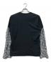 ISSEY MIYAKE MEN (イッセイミヤケメン) Docking L/S Tee ブラック×ホワイト サイズ:S：9000円