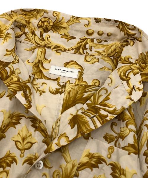 DRIES VAN NOTEN（ドリスヴァンノッテン）DRIES VAN NOTEN (ドリスヴァンノッテン) バロックボタニカルシャツ ベージュ サイズ:46の古着・服飾アイテム