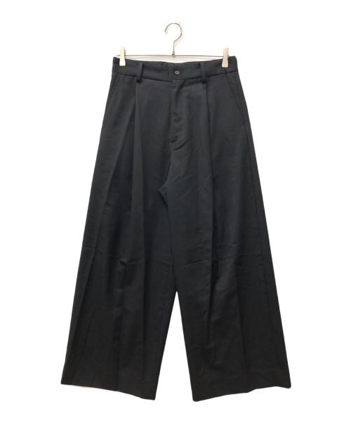 stein（シュタイン）stein (シュタイン) Extra Wide Trousers ブラック サイズ:Sの古着・服飾アイテム