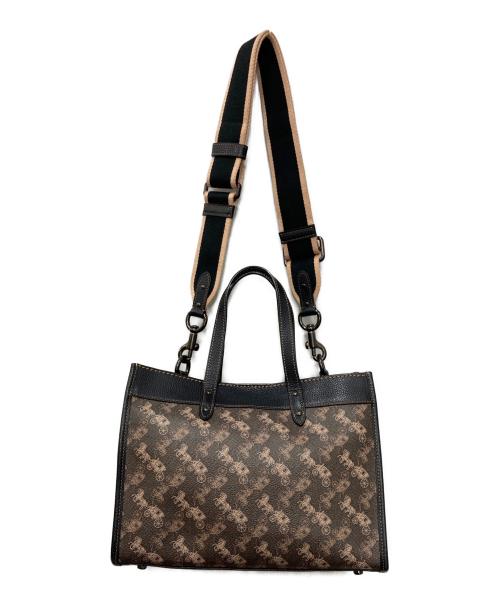 COACH（コーチ）COACH (コーチ) フィールド トート 30 2WAYバッグ ブラウン×ブラック サイズ:下記参照の古着・服飾アイテム