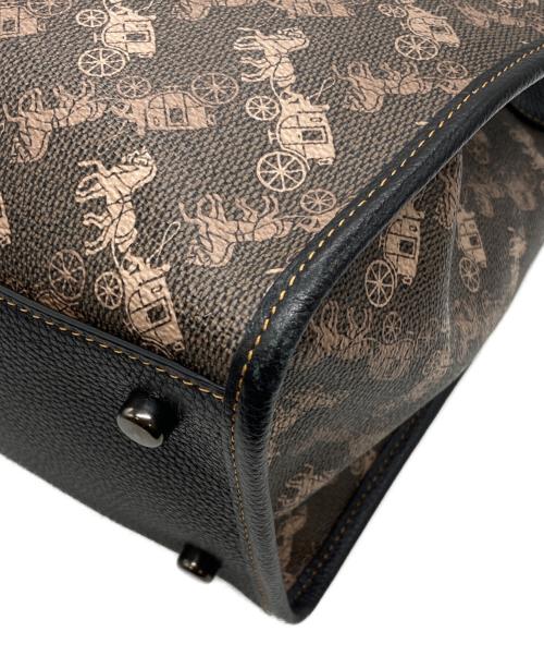 COACH（コーチ）COACH (コーチ) フィールド トート 30 2WAYバッグ ブラウン×ブラック サイズ:下記参照の古着・服飾アイテム