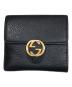 GUCCI（グッチ）の古着「インターロッキングG 2つ折り財布」｜ブラック