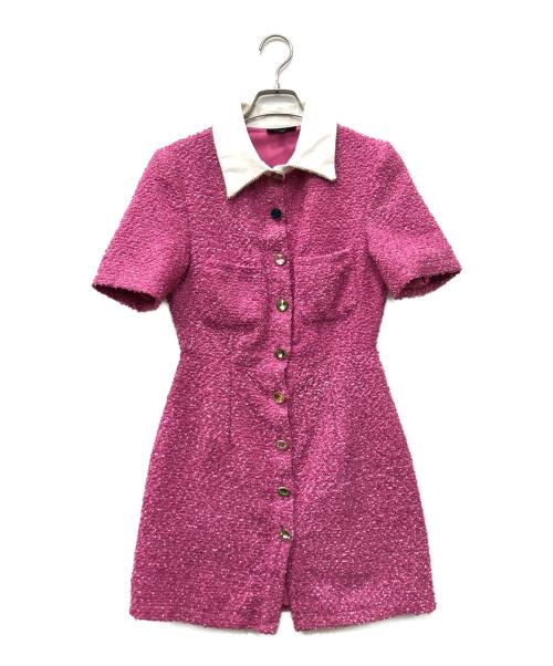 Sister Jane（シスタージェーン）Sister Jane (シスタージェーン) ツイードミニドレス ピンク サイズ:XSの古着・服飾アイテム