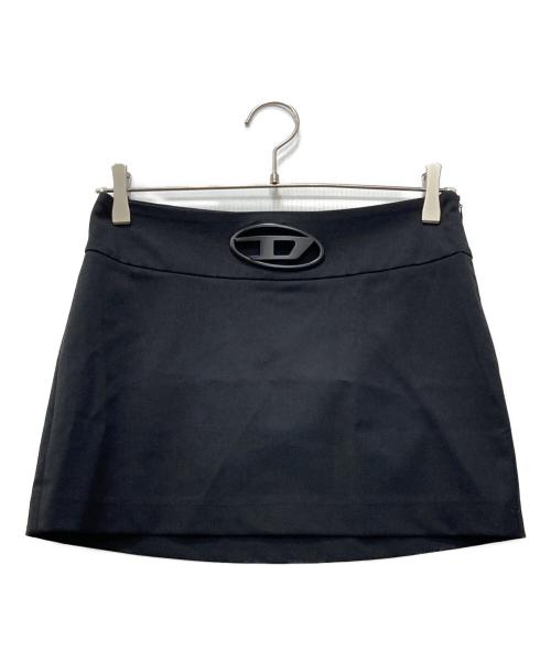 DIESEL（ディーゼル）DIESEL (ディーゼル) O-Dixy ミニスカート ブラック サイズ:38の古着・服飾アイテム