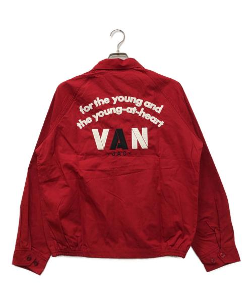 VAN（ヴァン）VAN (ヴァン) ロゴ刺繍スイングトップ レッド サイズ:Lの古着・服飾アイテム
