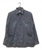 LEEリー）の古着「復刻91-J ヒッコリーカバーオール」｜ネイビー×ホワイト
