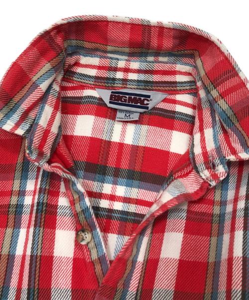 big mac（ビッグマック）big mac (ビッグマック) チェックネルシャツ レッド サイズ:Mの古着・服飾アイテム