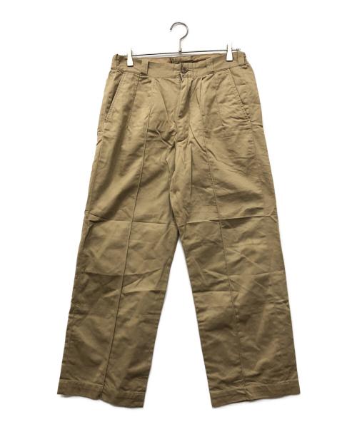 OLD JOE & Co.（オールドジョー）OLD JOE & Co. (オールドジョー) フロントタックトラウザーパンツ ベージュ サイズ:34の古着・服飾アイテム