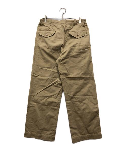 OLD JOE & Co.（オールドジョー）OLD JOE & Co. (オールドジョー) フロントタックトラウザーパンツ ベージュ サイズ:34の古着・服飾アイテム