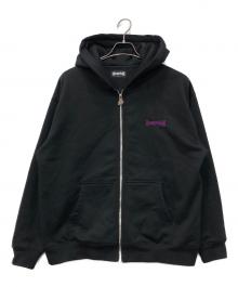 SUPPLIER（サプライヤー）の古着「ラインストーンジップパーカー」｜ブラック