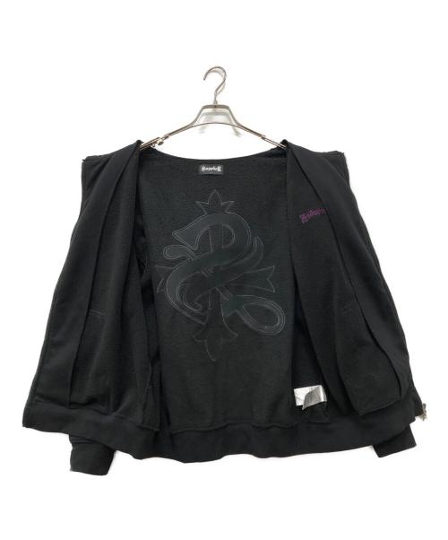 SUPPLIER（サプライヤー）SUPPLIER (サプライヤー) ラインストーンジップパーカー ブラック サイズ:Lの古着・服飾アイテム