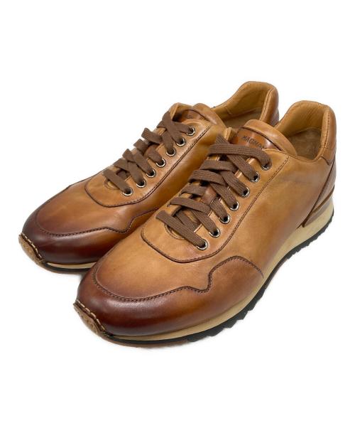 MAGNANNI（マグナーニ）MAGNANNI (マグナーニ) レザースニーカー ブラウン サイズ:41の古着・服飾アイテム