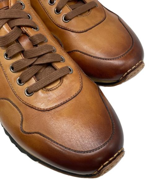 MAGNANNI（マグナーニ）MAGNANNI (マグナーニ) レザースニーカー ブラウン サイズ:41の古着・服飾アイテム