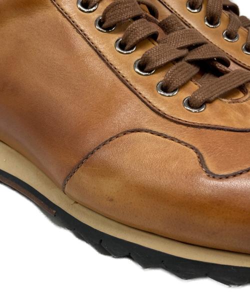 MAGNANNI（マグナーニ）MAGNANNI (マグナーニ) レザースニーカー ブラウン サイズ:41の古着・服飾アイテム
