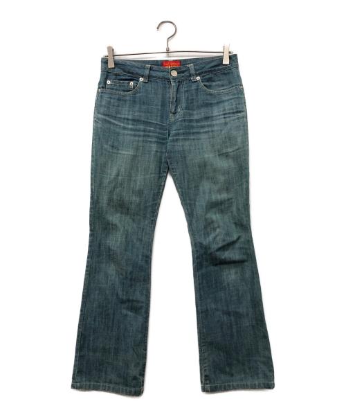Vivienne Westwood（ヴィヴィアンウエストウッド）Vivienne Westwood (ヴィヴィアンウエストウッド) オーブ刺繍デニムパンツ ブルー サイズ:1の古着・服飾アイテム