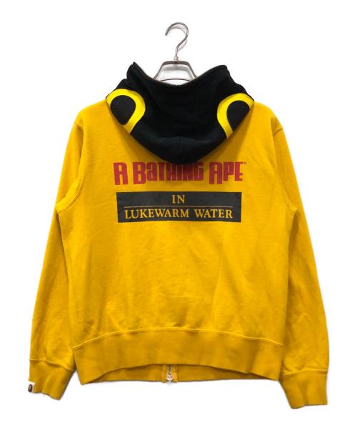 BAPE BY A BATHING APE（ベイプバイアベイシングエイプ）BAPE BY A BATHING APE (ベイプバイアベイシングエイプ) fish full zip hoodie イエロー サイズ:下記参照の古着・服飾アイテム