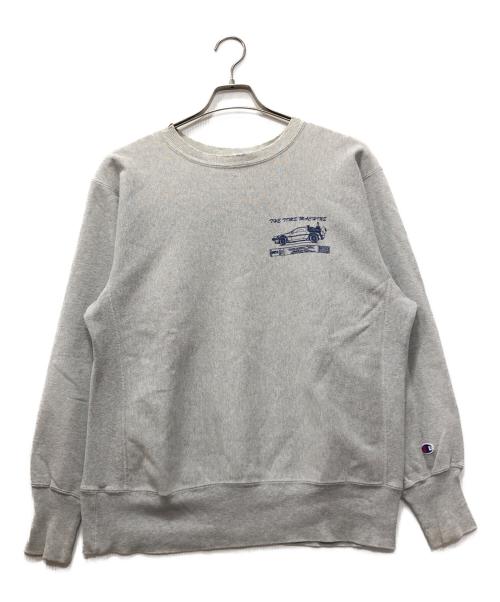 Champion（チャンピオン）Champion (チャンピオン) 両面プリントリバースウィーブスウェット グレー サイズ:Lの古着・服飾アイテム