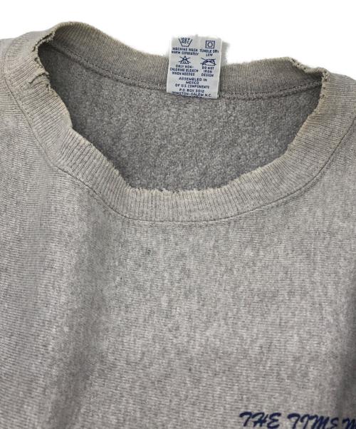 Champion（チャンピオン）Champion (チャンピオン) 両面プリントリバースウィーブスウェット グレー サイズ:Lの古着・服飾アイテム
