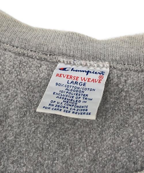 Champion（チャンピオン）Champion (チャンピオン) 両面プリントリバースウィーブスウェット グレー サイズ:Lの古着・服飾アイテム