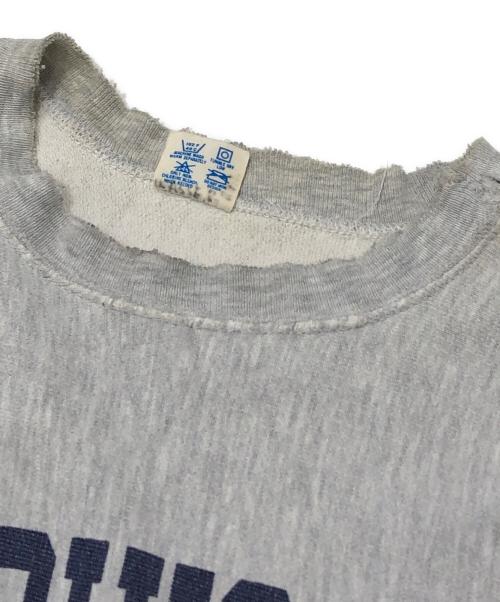 Champion（チャンピオン）Champion (チャンピオン) 80’S 染み込みプリント リバースウィーブスウェット グレー サイズ:XLの古着・服飾アイテム