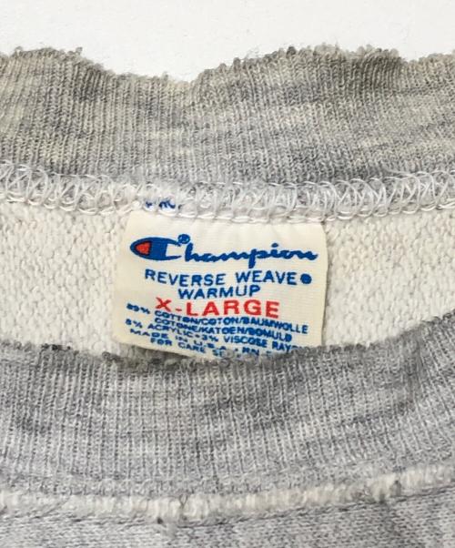 Champion（チャンピオン）Champion (チャンピオン) 80’S 染み込みプリント リバースウィーブスウェット グレー サイズ:XLの古着・服飾アイテム