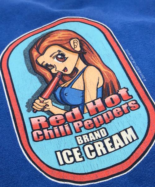 00'S Red Hot Chili Peppers（2000年代レッドホットチリペッパーズ）00'S Red Hot Chili Peppers (2000年代レッドホットチリペッパーズ) BRAND ICE CREAM バンドTシャツ ブルー サイズ:XLの古着・服飾アイテム