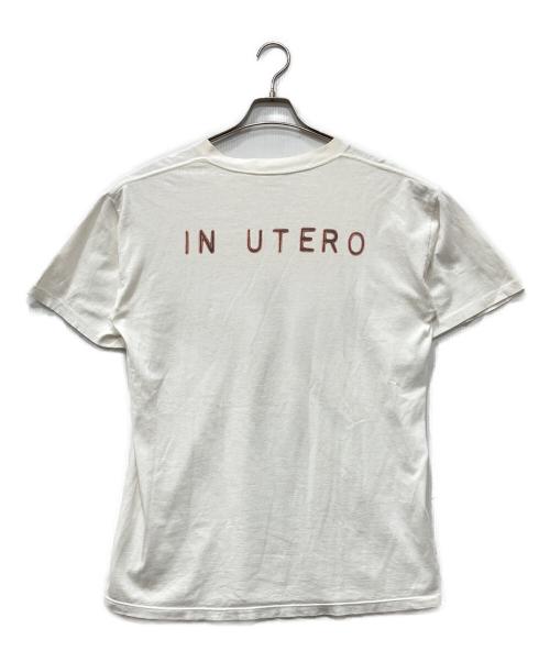00'S NIRVANA（2000年代ニルヴァーナ）00'S NIRVANA (2000年代ニルヴァーナ) IN UTERO バンドTシャツ ホワイト サイズ:Lの古着・服飾アイテム
