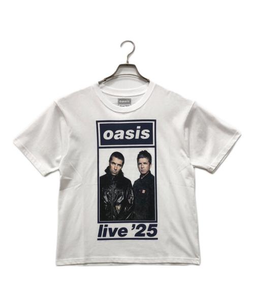 oasis（オアシス）oasis (オアシス) バンドTシャツ ホワイト サイズ:Mの古着・服飾アイテム