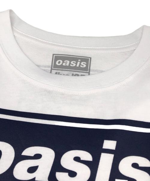 oasis（オアシス）oasis (オアシス) バンドTシャツ ホワイト サイズ:Mの古着・服飾アイテム