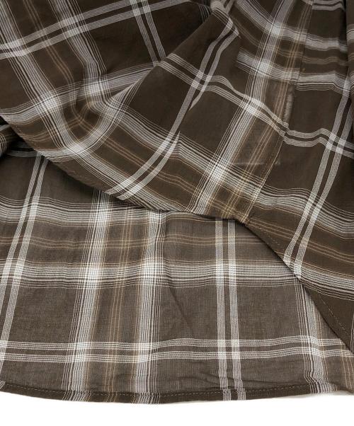 Spick and Span（スピック＆スパン）Spick and Span (スピック＆スパン) コットンボイルチェックシャツ ブラウン サイズ:下記参照の古着・服飾アイテム