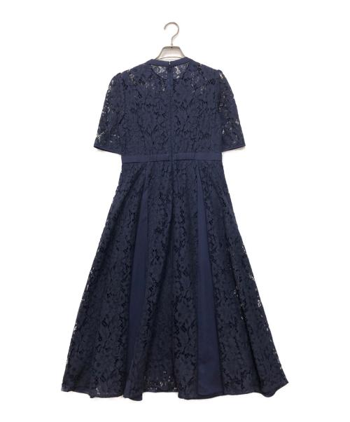 CELFORD（セルフォード）CELFORD (セルフォード) ドッキングデザインレースドレス ネイビー サイズ:38の古着・服飾アイテム