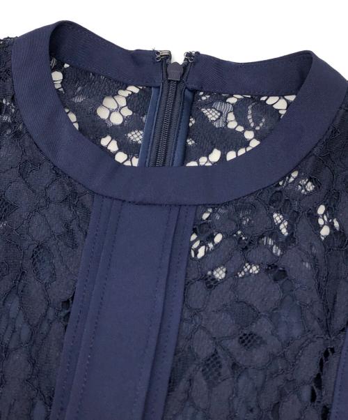 CELFORD（セルフォード）CELFORD (セルフォード) ドッキングデザインレースドレス ネイビー サイズ:38の古着・服飾アイテム
