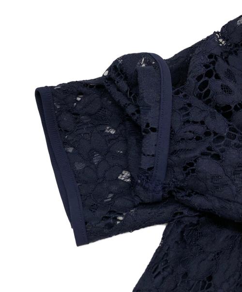 CELFORD（セルフォード）CELFORD (セルフォード) ドッキングデザインレースドレス ネイビー サイズ:38の古着・服飾アイテム