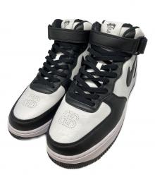 NIKE×stussy（ナイキ×ステューシー）の古着「Air Force 1 Mid "Black and Light Bone"」｜ブラック×ホワイト
