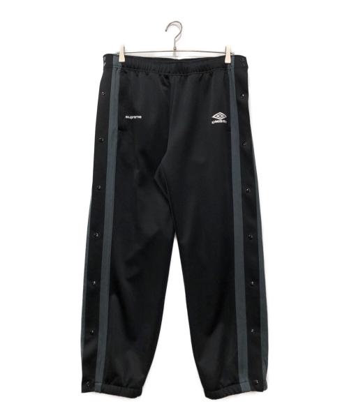 SUPREME（シュプリーム）Supreme (シュプリーム) UMBRO (アンブロ) Break-Away Track Pant ブラック×グレー サイズ:Lの古着・服飾アイテム