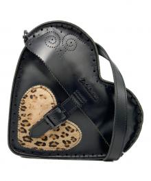 Dr.Martens（ドクターマーチン）の古着「HEART PURSE レオパードショルダーバッグ」｜ブラック×ベージュ