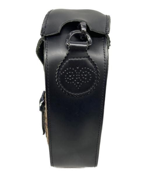 Dr.Martens（ドクターマーチン）Dr.Martens (ドクターマーチン) HEART PURSE レオパードショルダーバッグ ブラック×ベージュの古着・服飾アイテム