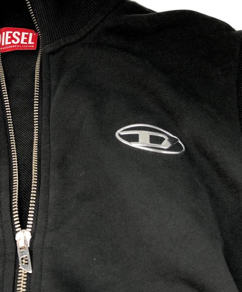 DIESEL（ディーゼル）DIESEL (ディーゼル) S GINN ZIP IOD スウェットトラックジャケット ブラック サイズ:Sの古着・服飾アイテム