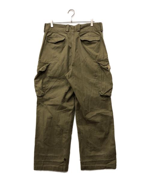 French Army（フランス軍）French Army (フランス軍) 前期 M-47 カーゴパンツ オリーブ サイズ:35の古着・服飾アイテム