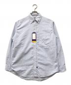THE NORTHFACE PURPLELABELザ・ノースフェイス パープルレーベル）の古着「Button Down Striped Field Shirt」｜ブルー
