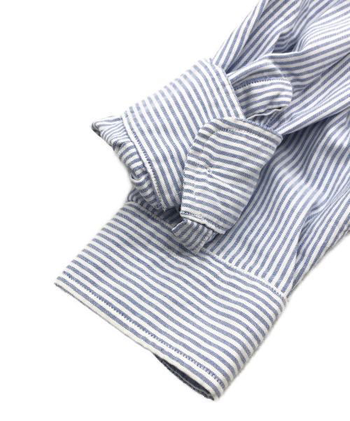 THE NORTHFACE PURPLELABEL（ザ・ノースフェイス パープルレーベル）THE NORTHFACE PURPLELABEL (ザ・ノースフェイス パープルレーベル) Button Down Striped Field Shirt ブルー サイズ:S 未使用品の古着・服飾アイテム