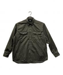 THE NORTH FACE（ザ ノース フェイス）の古着「ロングスリーブロックステディチノシャツ」｜カーキ