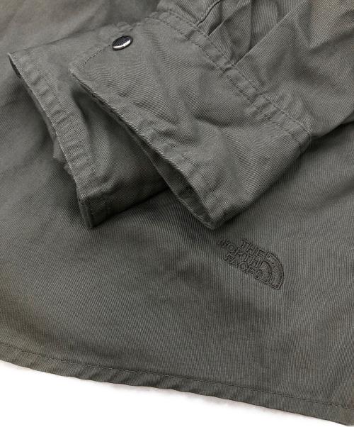 THE NORTH FACE（ザ ノース フェイス）THE NORTH FACE (ザ ノース フェイス) ロングスリーブロックステディチノシャツ カーキ サイズ:Lの古着・服飾アイテム