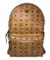 MCM（エムシーエム）の古着「ヴィセトス STARK レザースタッズバックパック」｜ブラウン