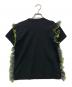 noir kei ninomiya (ノワール ケイ ニノミヤ) チュールフリルカットソー ブラック サイズ:XS：15000円