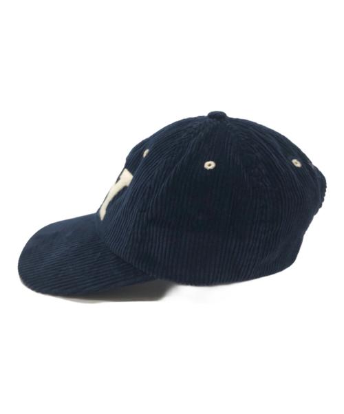 POLO RALPH LAUREN（ポロ・ラルフローレン）POLO RALPH LAUREN (ポロ・ラルフローレン) NYコーデュロイキャップ ネイビー サイズ:下記参照の古着・服飾アイテム