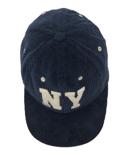 POLO RALPH LAUREN（ポロ・ラルフローレン）POLO RALPH LAUREN (ポロ・ラルフローレン) NYコーデュロイキャップ ネイビー サイズ:下記参照の古着・服飾アイテム